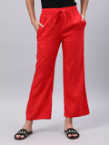 Souchii Red Liva Palazzos