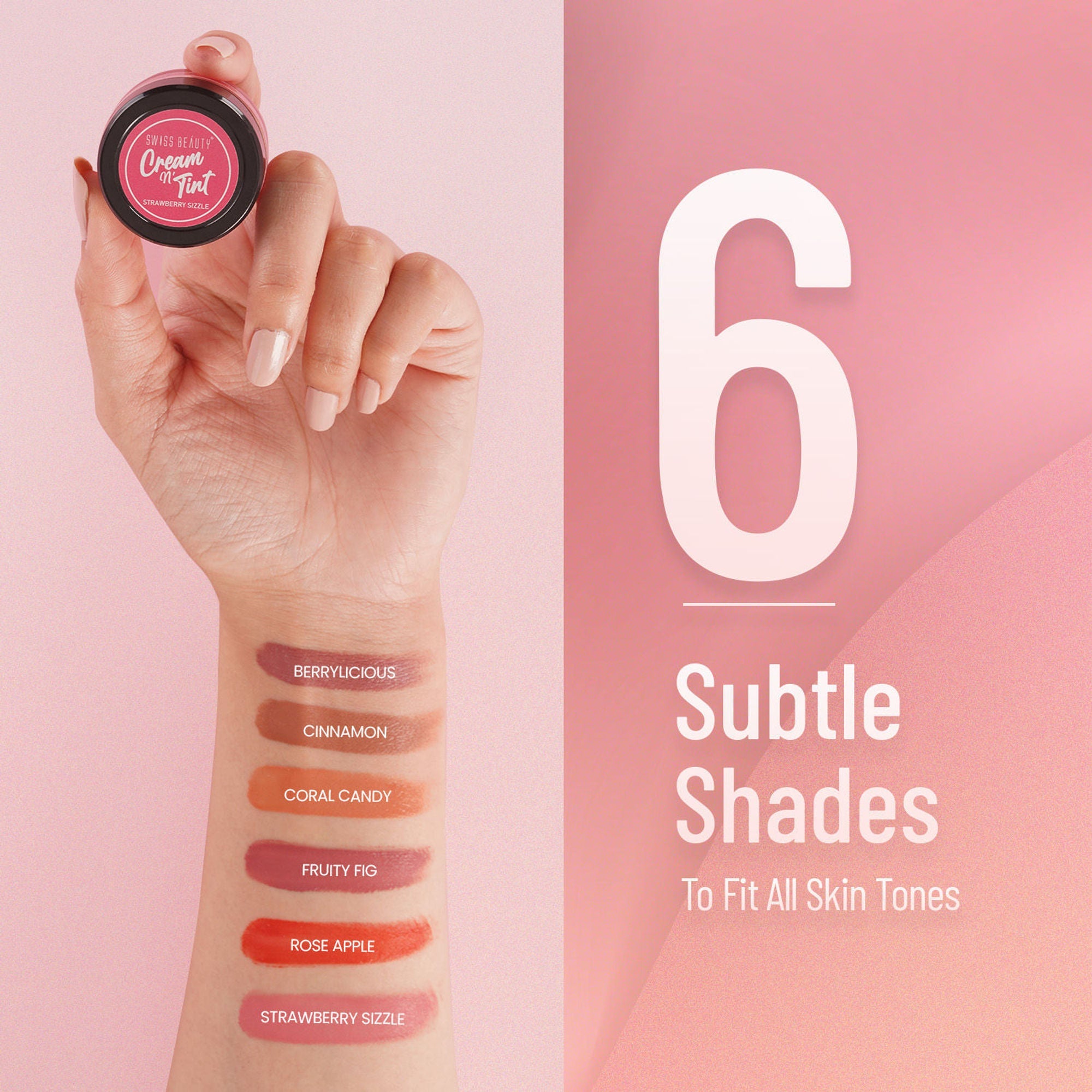 Swiss Beauty Lip & Cheek Cream - Berrylicious