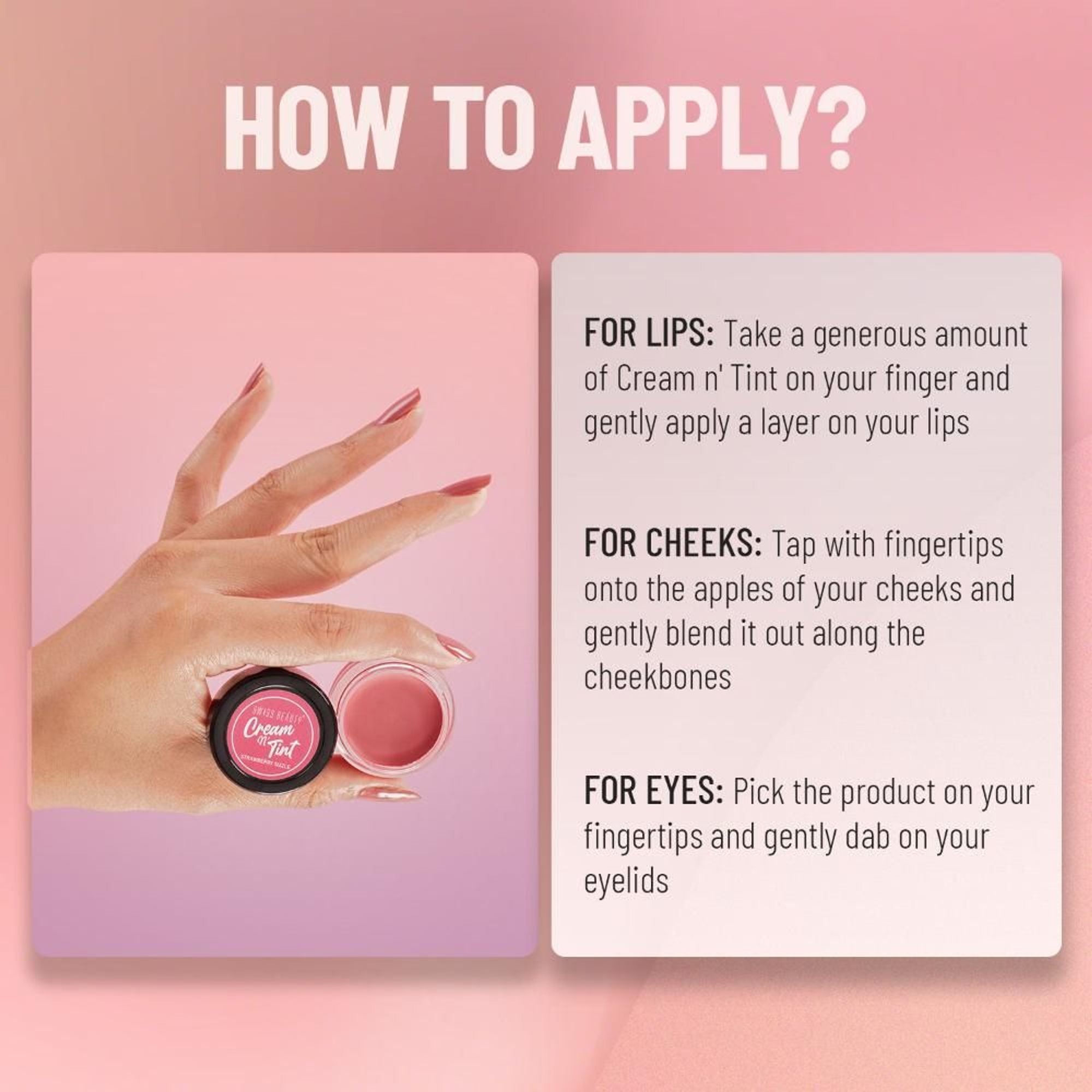 Swiss Beauty Lip & Cheek Cream - Coral Candy