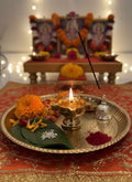 Wood estate Crafted From Metal Designer Diya
