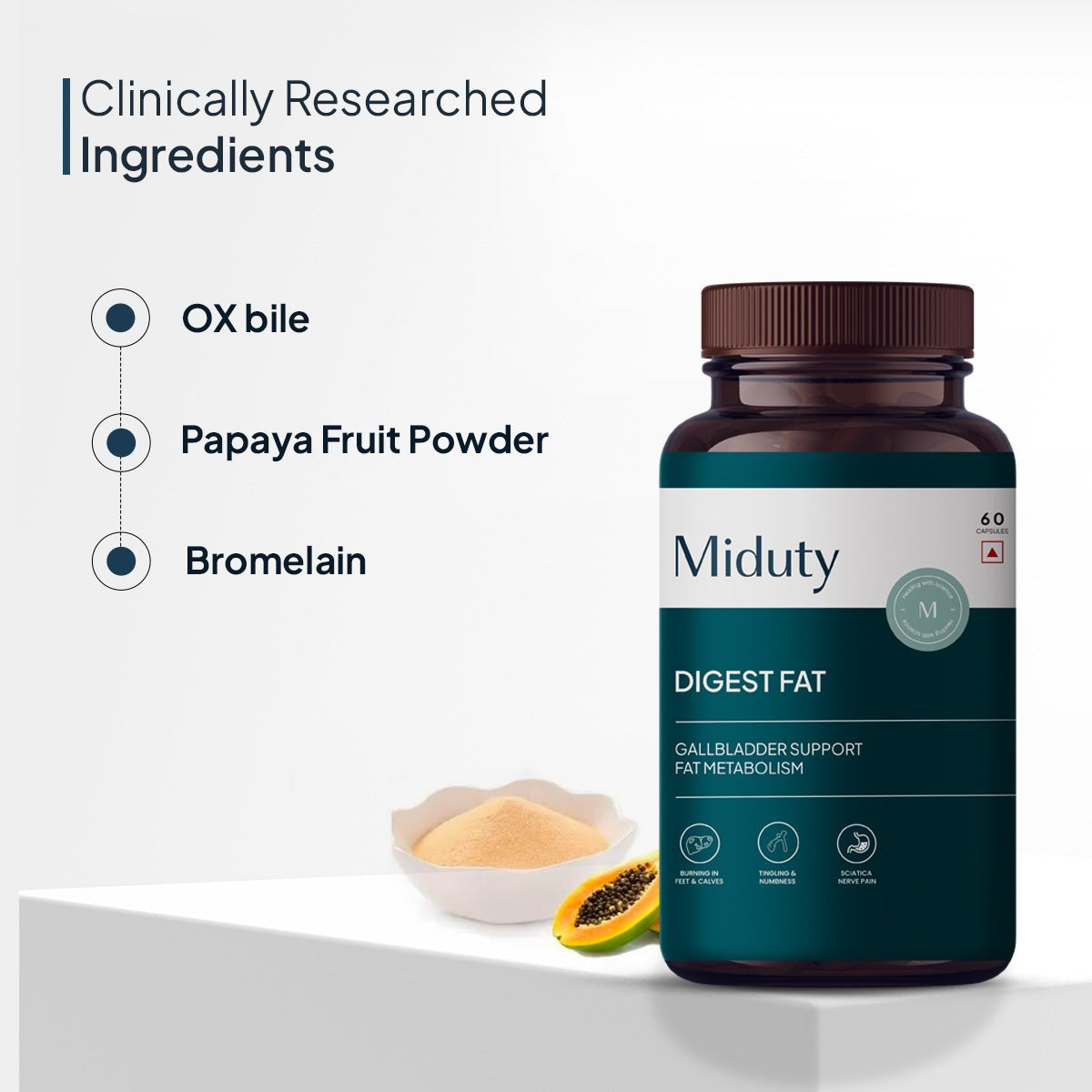 Miduty by Palak Notes Digest Fat Bila Salts Capsules