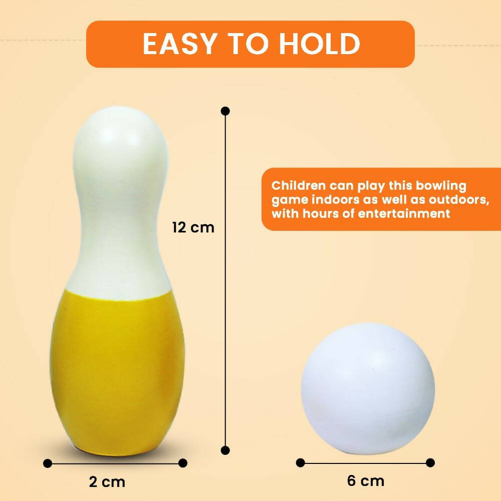 Matoyi Rainbow Colored Bowling Pin And Stacker Combo