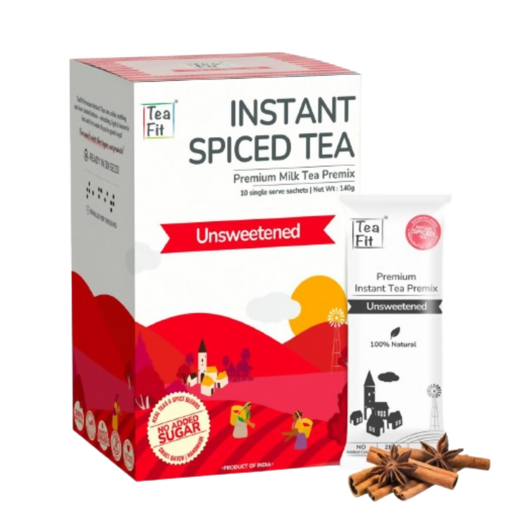 TeaFit Premium Zero Sugar Instant Tea Premix - Masala & Ginger