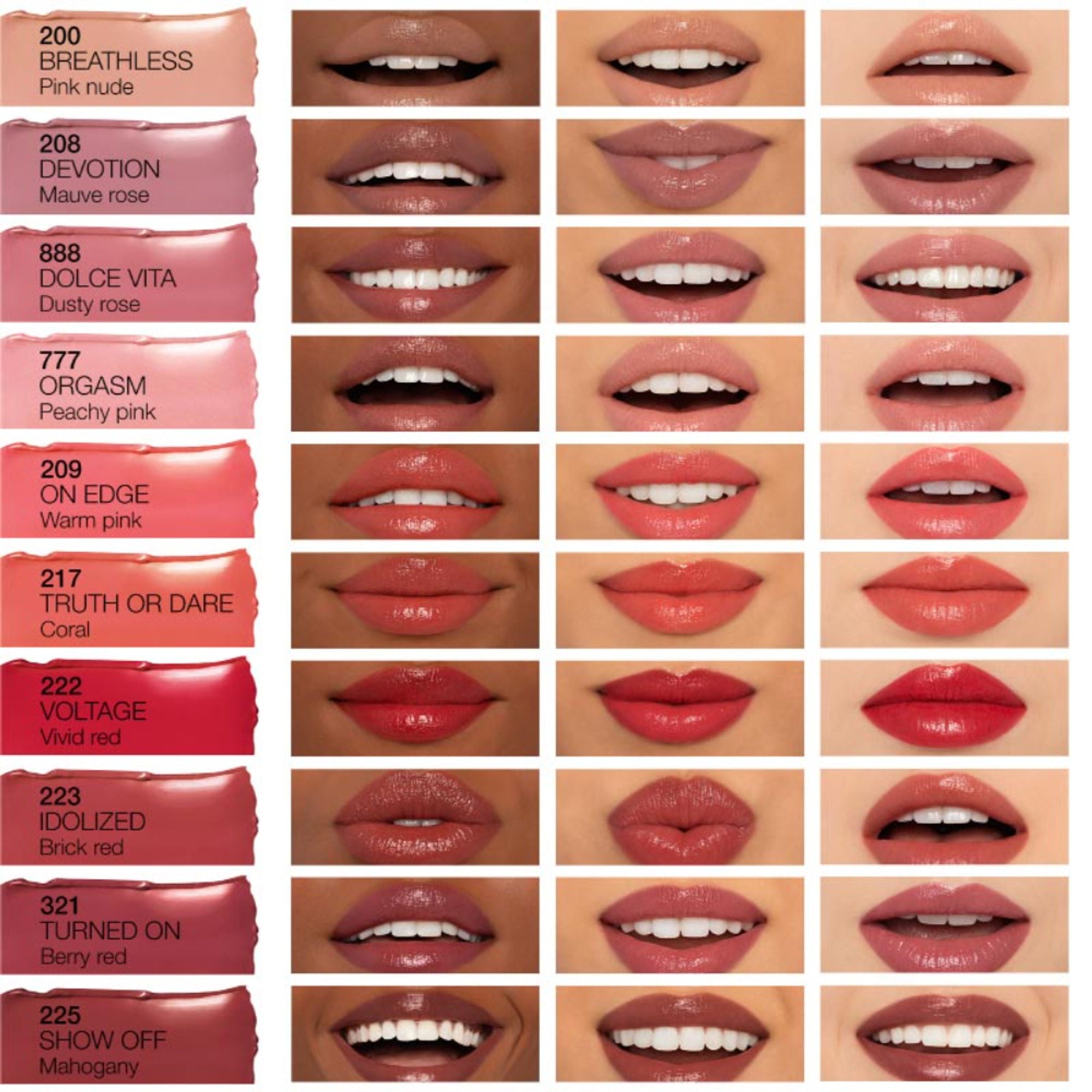 NARS Afterglow Sensual Shine Lipstick - Show Off