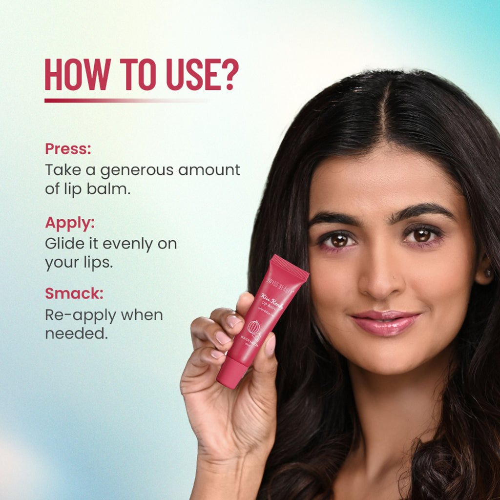 Swiss Beauty Kiss Kandy Tinted Lip Balm | Non-Sticky with Olive Oil & Vitamin E - 04 Mulberry