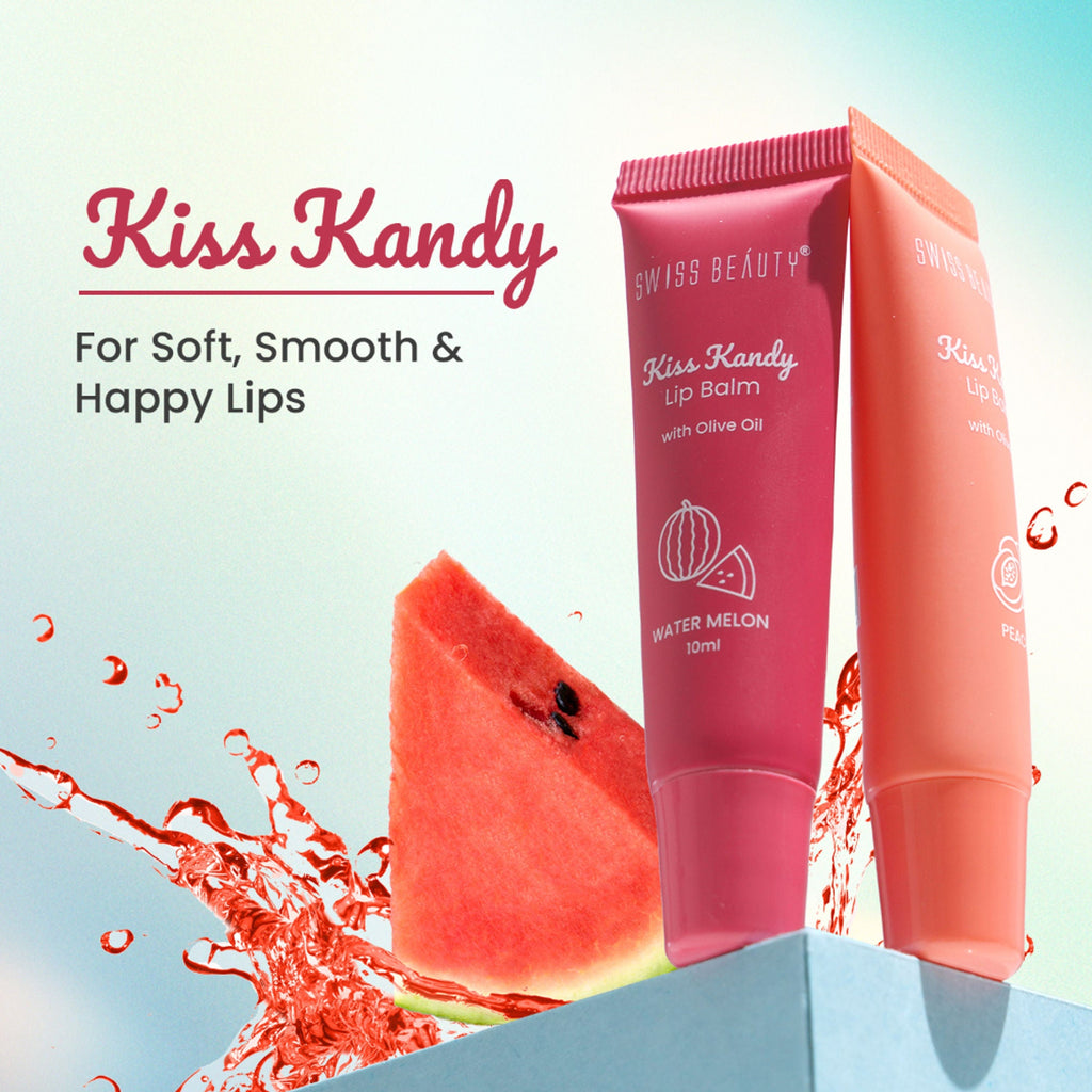 Swiss Beauty Kiss Kandy Tinted Lip Balm | Non-Sticky with Olive Oil & Vitamin E - 06 Coffee Bean