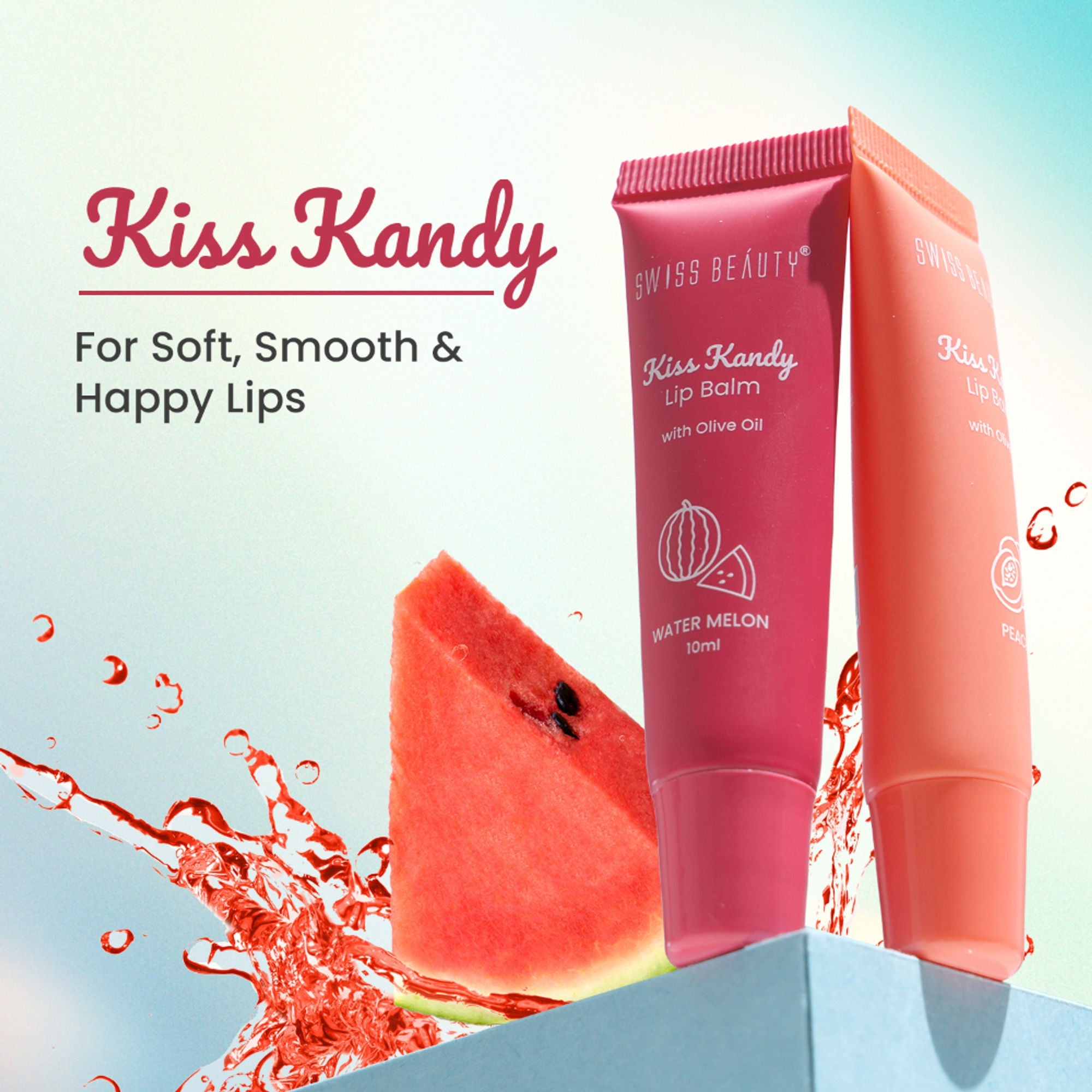 Swiss Beauty Kiss Kandy Tinted Lip Balm | Non-Sticky with Olive Oil & Vitamin E - 06 Coffee Bean