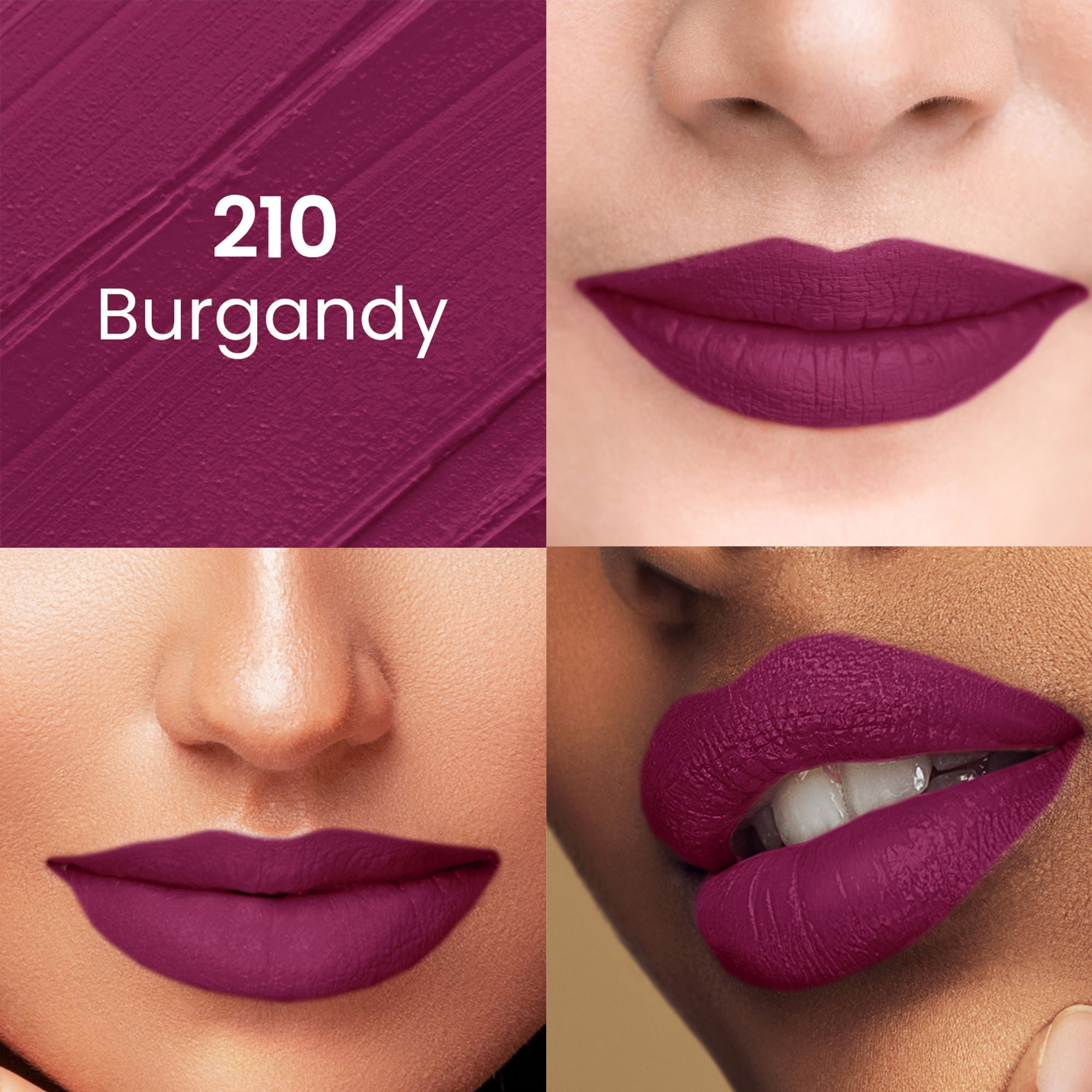 Swiss Beauty Pure Matte Lipstick , Non-Drying, Smooth Glide, Long Lasting - 230 Brandy Harrington