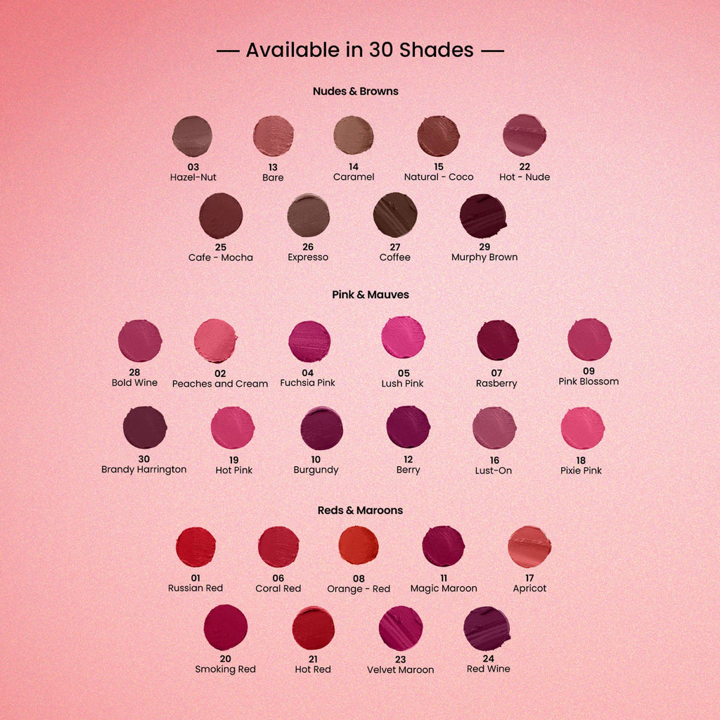 Swiss Beauty Pure Matte Lipstick , Non-Drying, Smooth Glide, Long Lasting - 211 Magic Maroon