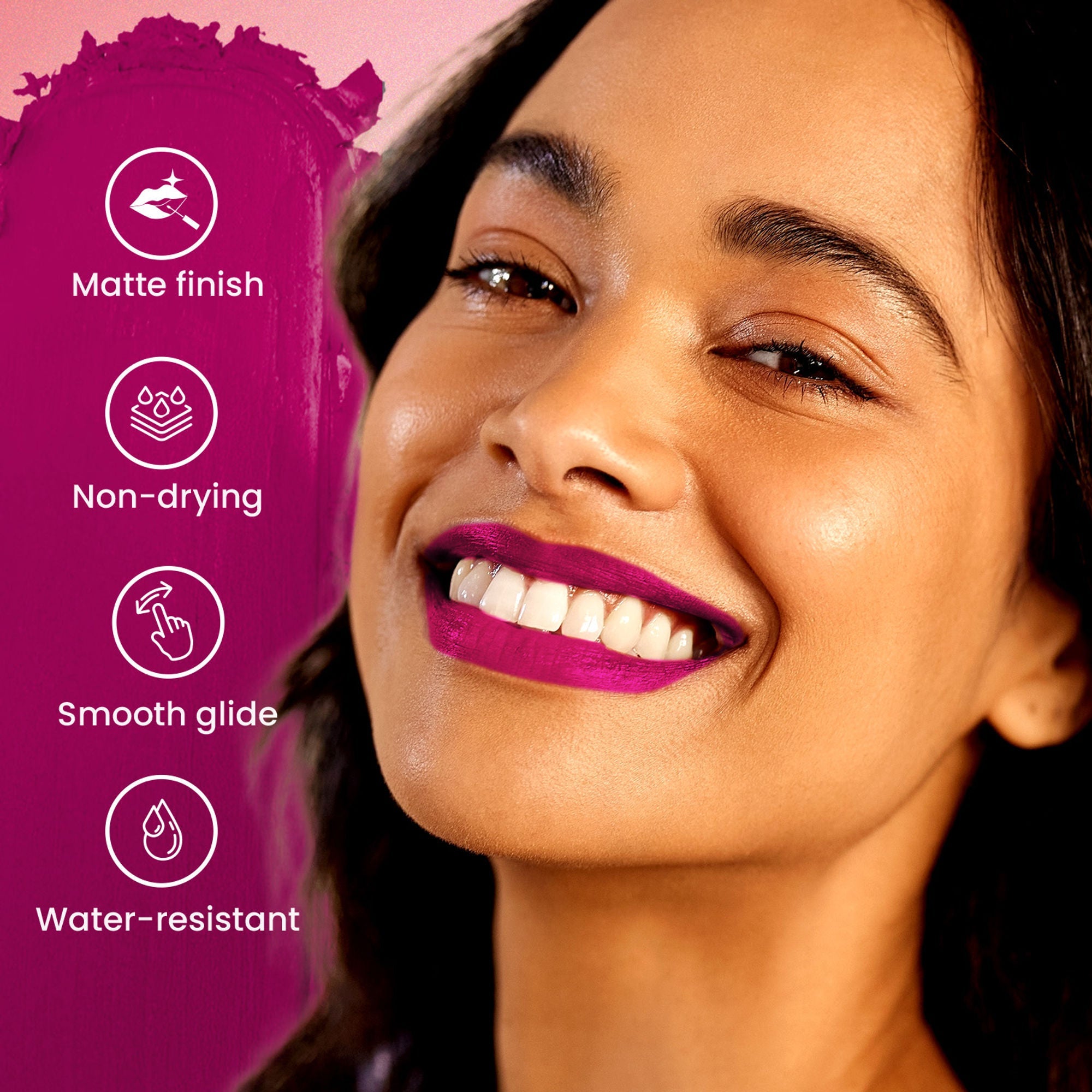 Swiss Beauty Pure Matte Lipstick , Non-Drying, Smooth Glide, Long Lasting - 223 Velvet Maroon