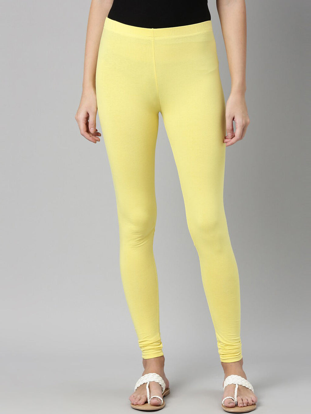 Souchii Slim Fit Churidar-Length Leggings