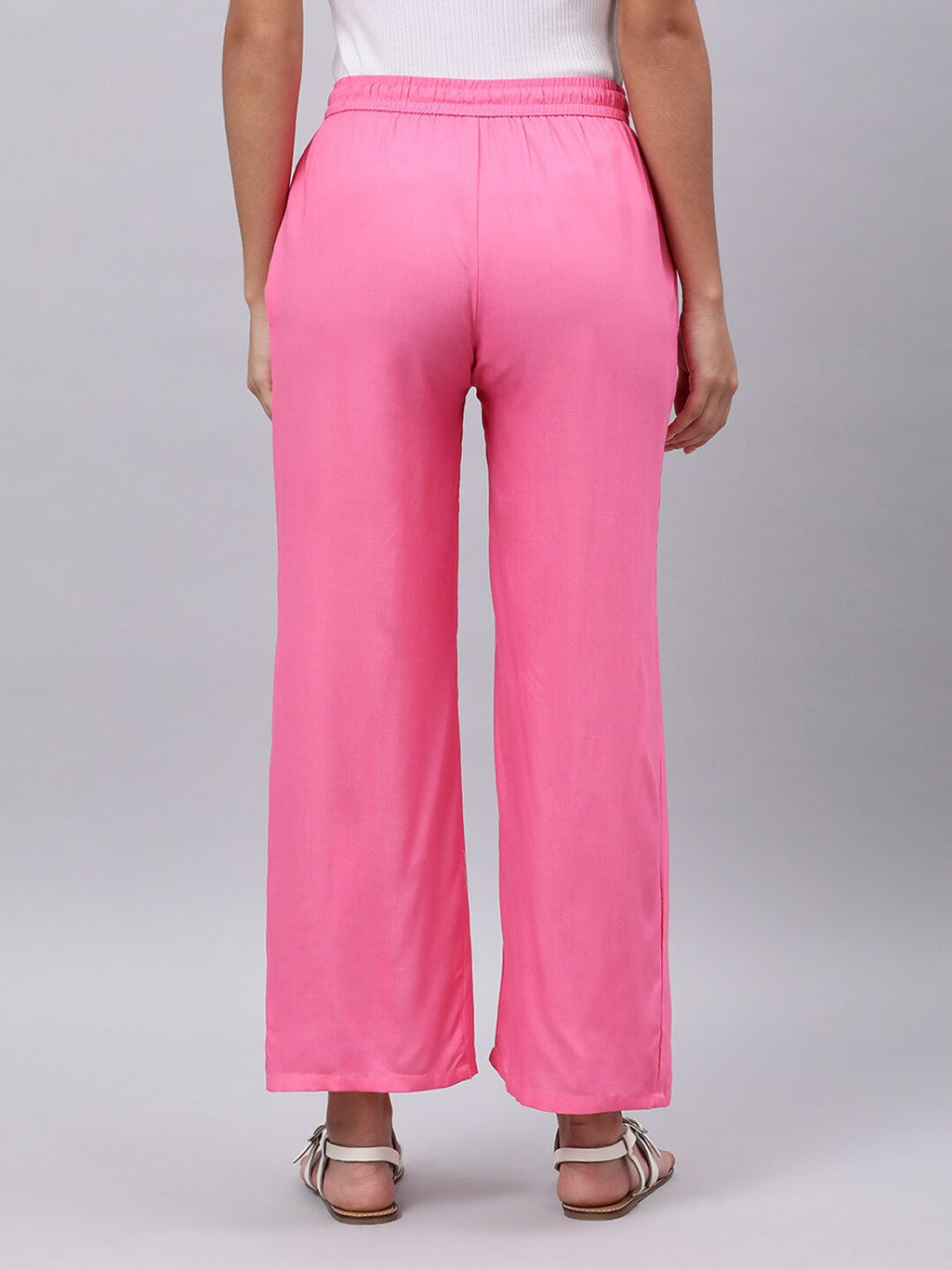 Souchii Women Pink Liva Palazzos