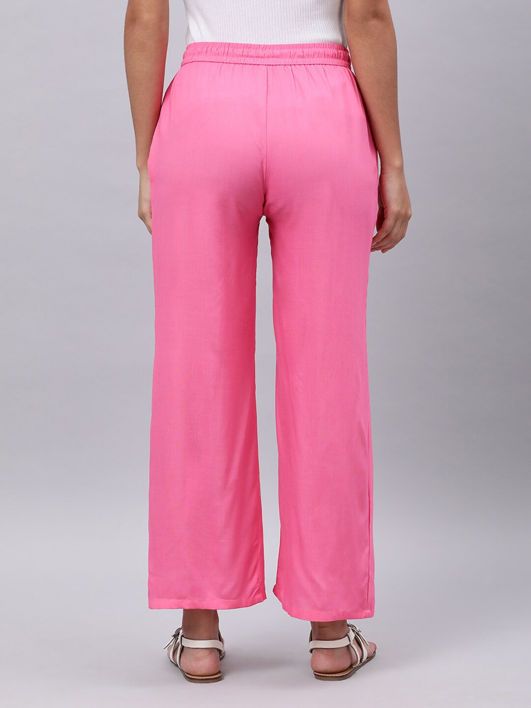 Souchii Women Pink Liva Palazzos