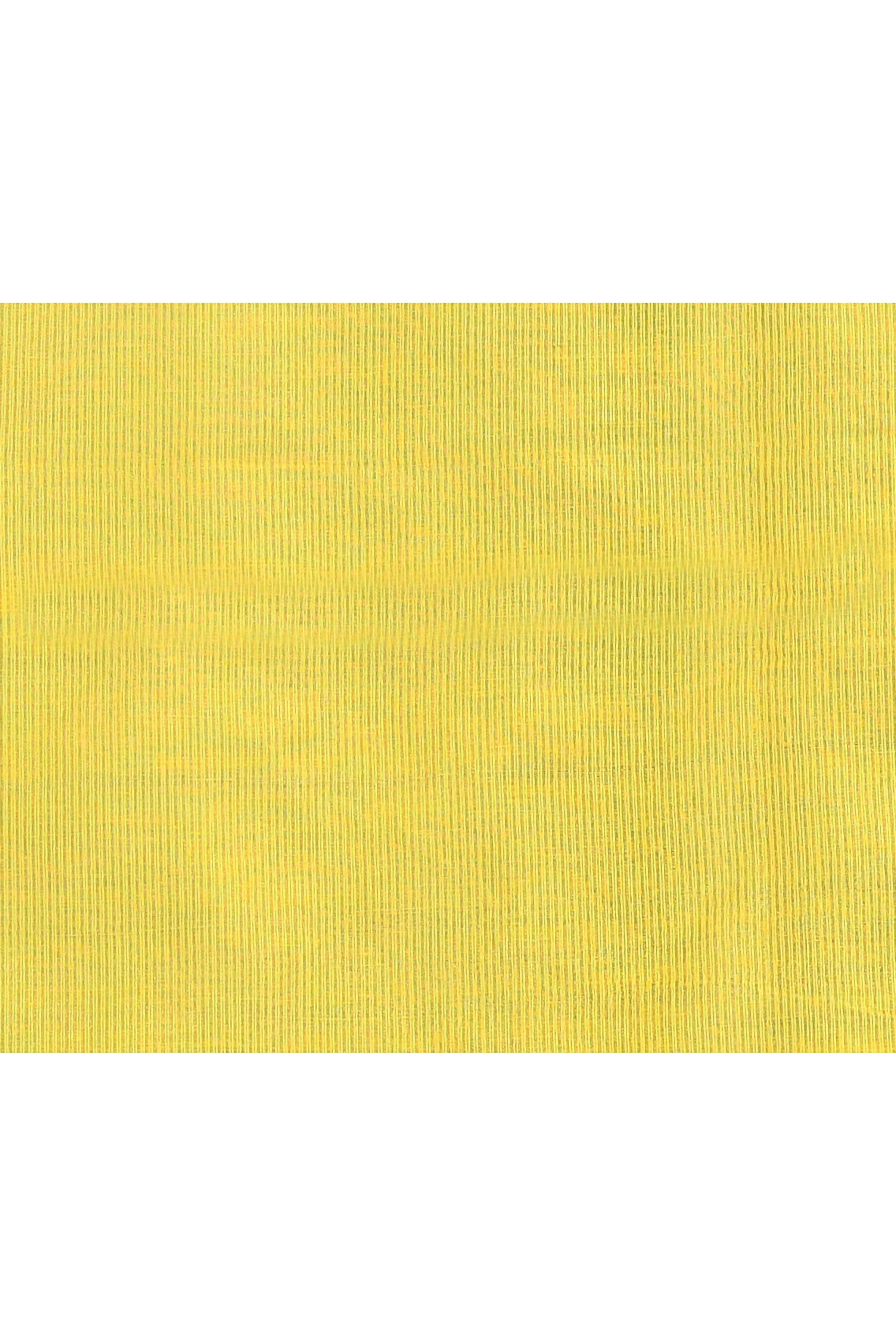 Piyari Fashion Women's Yellow Embellished Cotton Blend Zari Check Handloom Saree