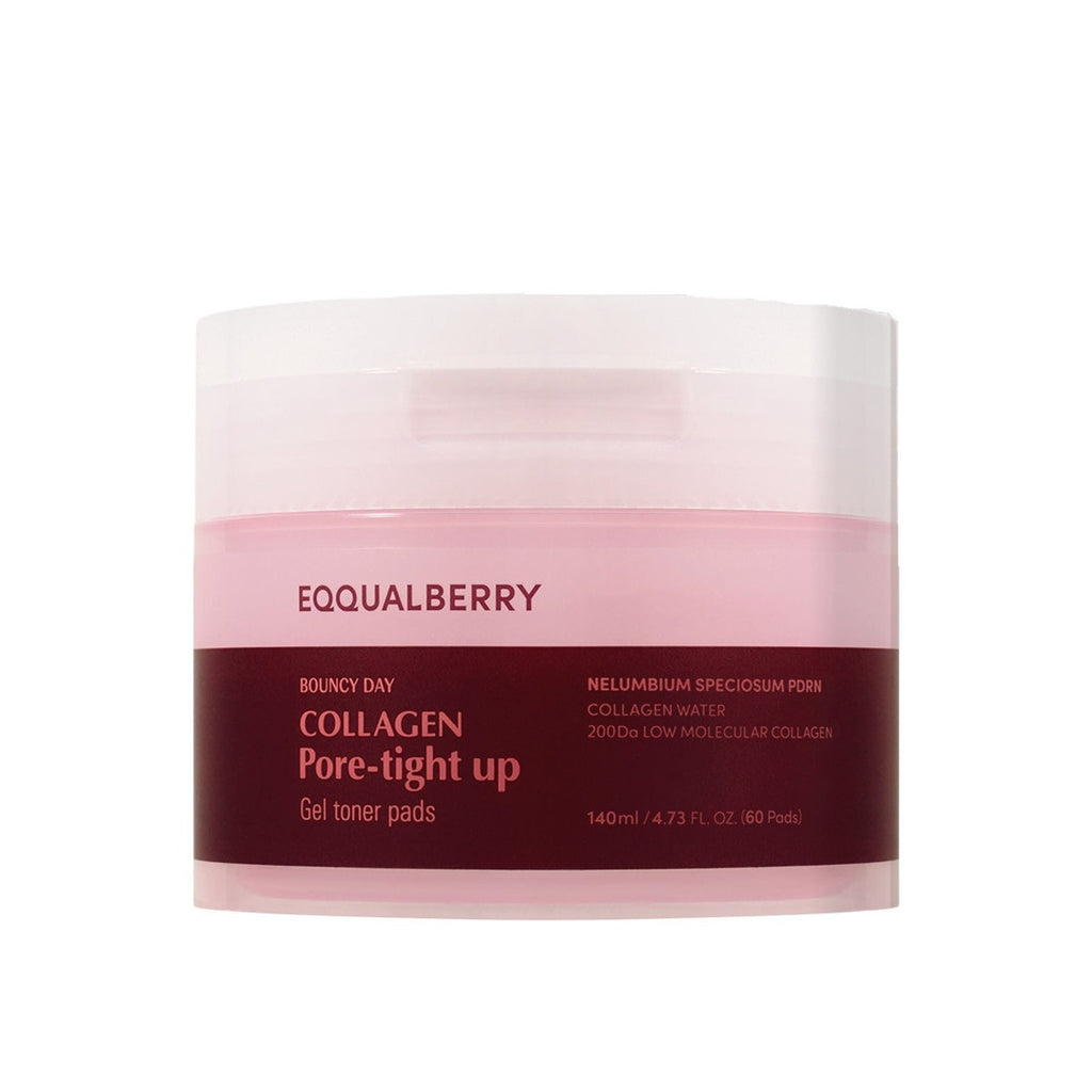Eqqualberry Collagen Pore Tight-Up Gel Toner Pads – Hydrates & Refines Pores