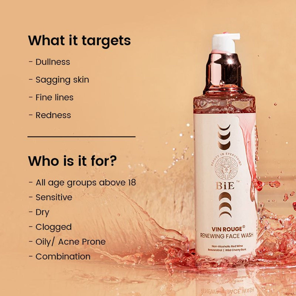 BiE Vin Rouge- Renewing Face Wash