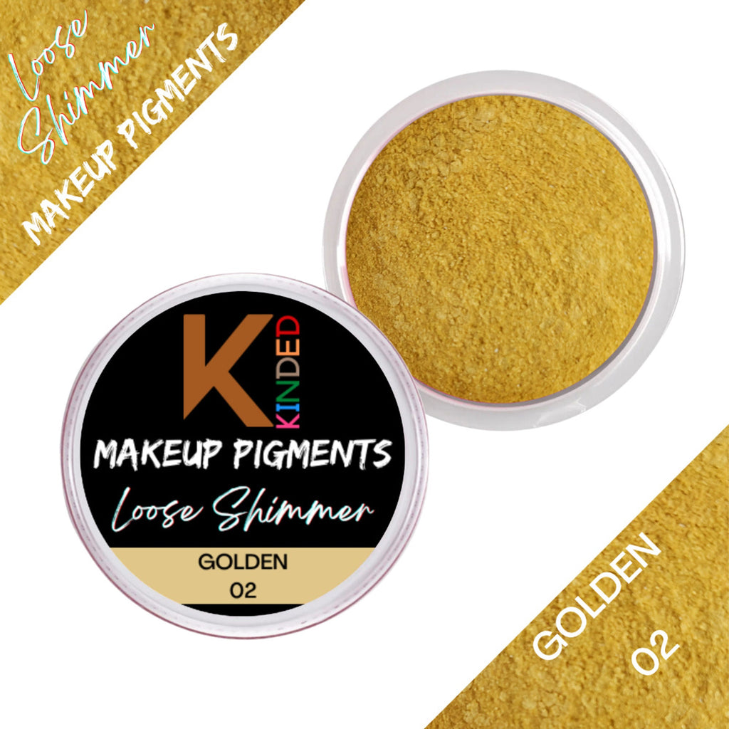 KINDED Loose Shimmer Makeup Foil Pigments Powder - Golden