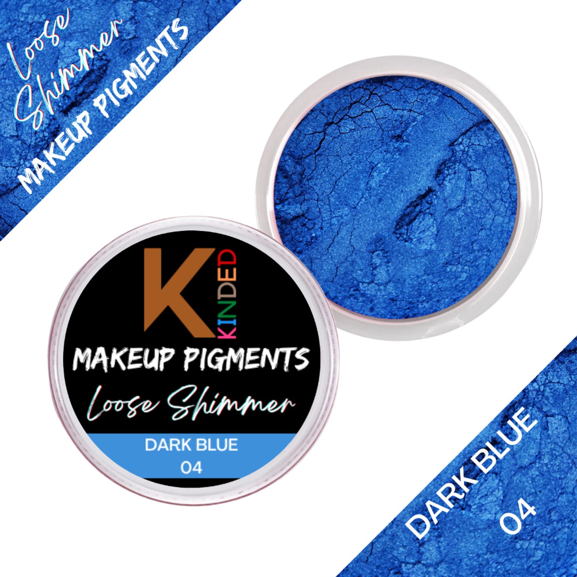 KINDED Loose Shimmer Makeup Foil Pigments Powder - Dark Blue