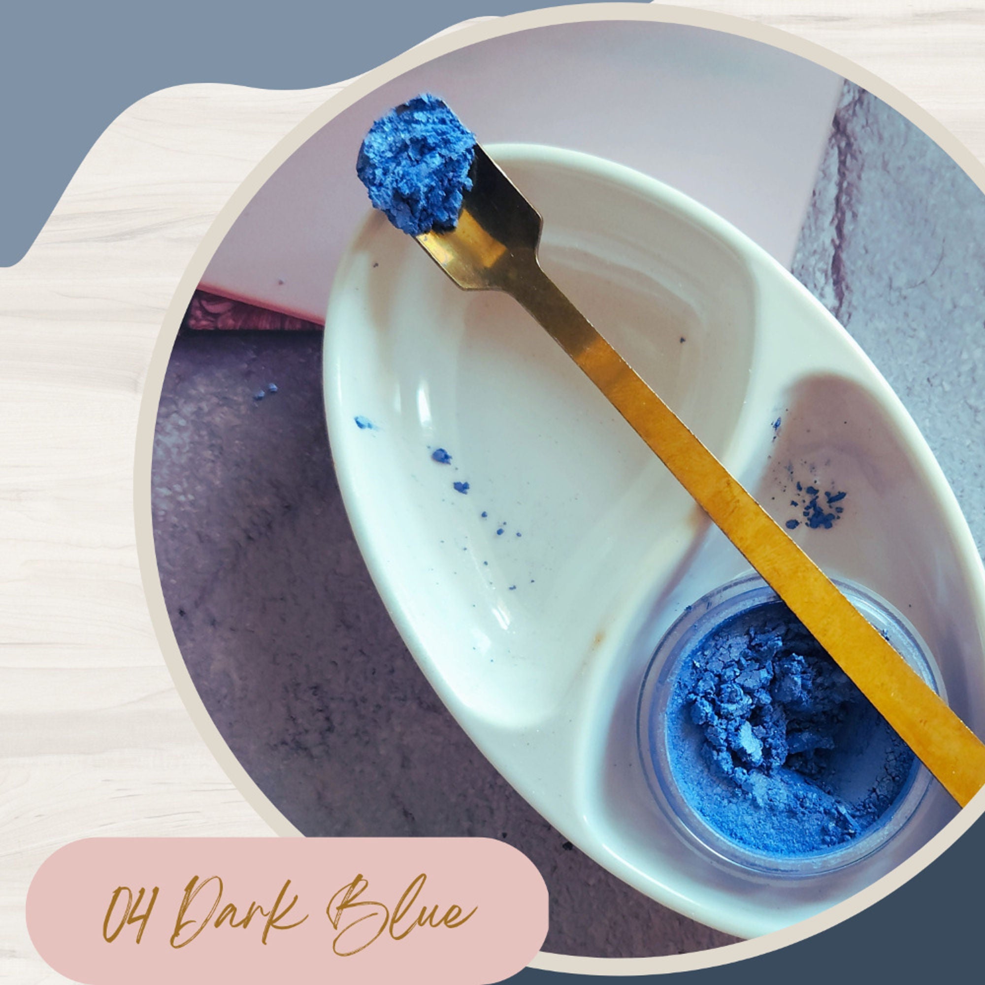 KINDED Loose Shimmer Makeup Foil Pigments Powder - Dark Blue