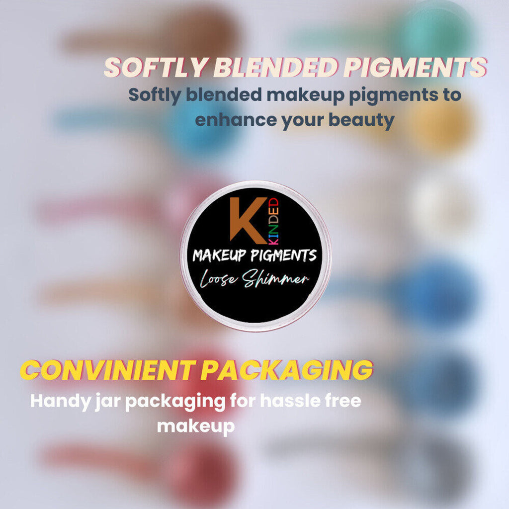 KINDED Loose Shimmer Makeup Foil Pigments Powder - Greyish Silver