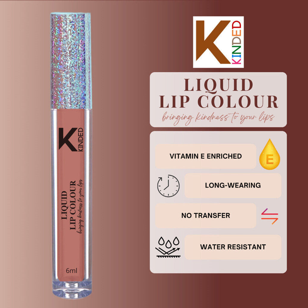 KINDED Liquid Lip Colour Lipstick Lip Gloss - 05 Rust Crust