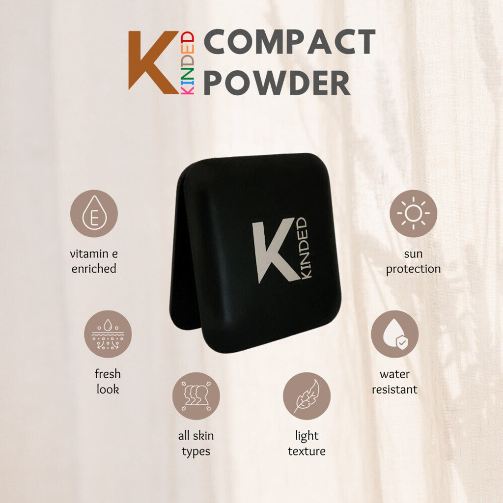 KINDED Sun Protection Compact Powder with Vitamin E - 03 Warm Beige