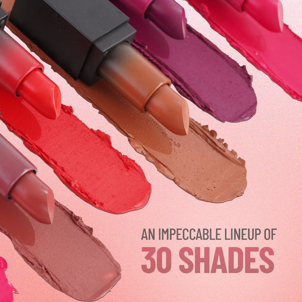 Swiss Beauty HD Matte Lipstick , High Coverage , Lightweight - 04 Hot Cherry