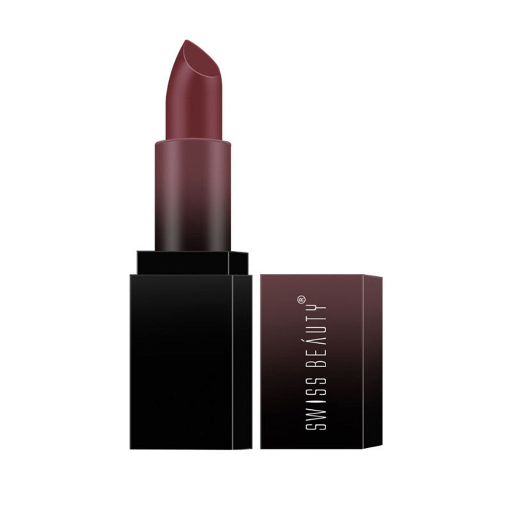 Swiss Beauty HD Matte Lipstick , High Coverage , Lightweight - 22 Brandy Harrington