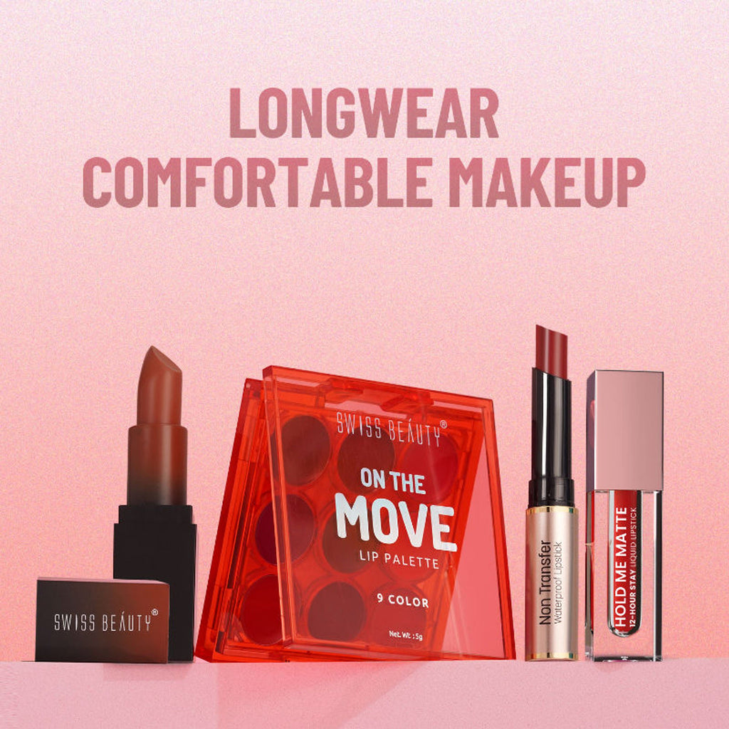 Swiss Beauty HD Matte Lipstick , High Coverage , Lightweight - 23 Murphy Brown