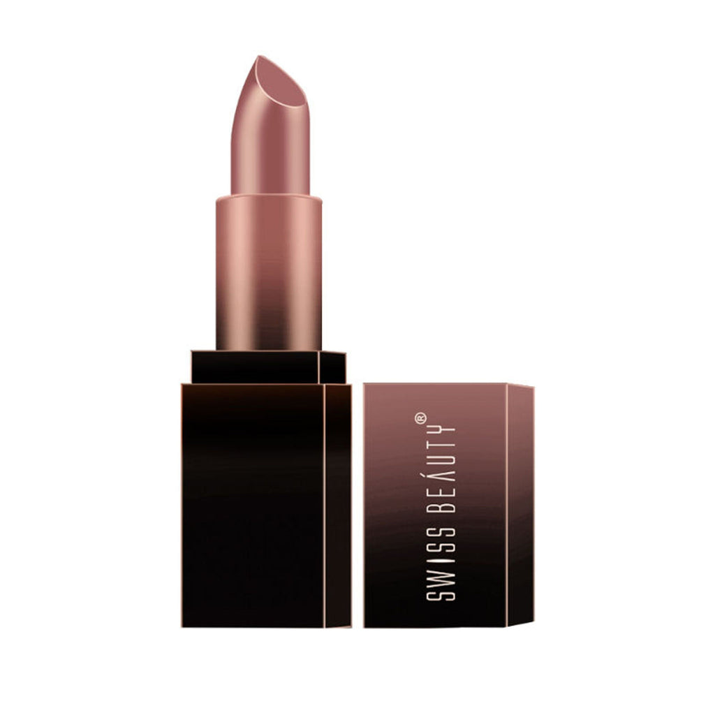 Swiss Beauty HD Matte Lipstick , High Coverage , Lightweight - 26 Nude Affair