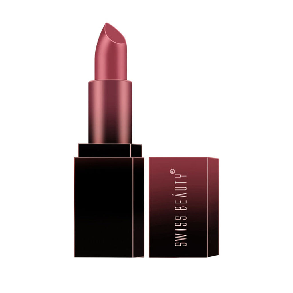 Swiss Beauty HD Matte Lipstick , High Coverage , Lightweight - 30 Chic Pink
