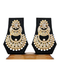 Gold-Polished Alloy Traditional Look Pearl Studded Earrings - The Pari