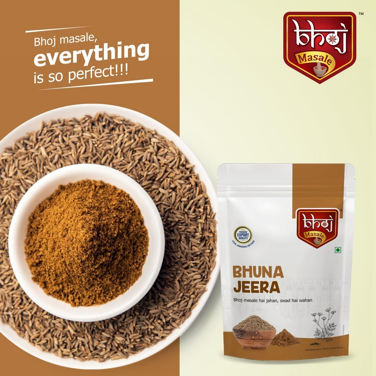 Bhoj Masale Fresh and Natural Roasted Cumin Powder
