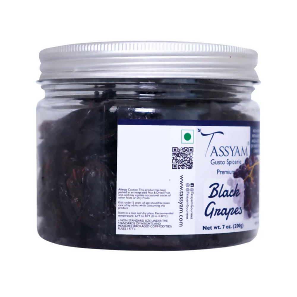 Tassyam Organics Exotic Dehydrated Black Grapes