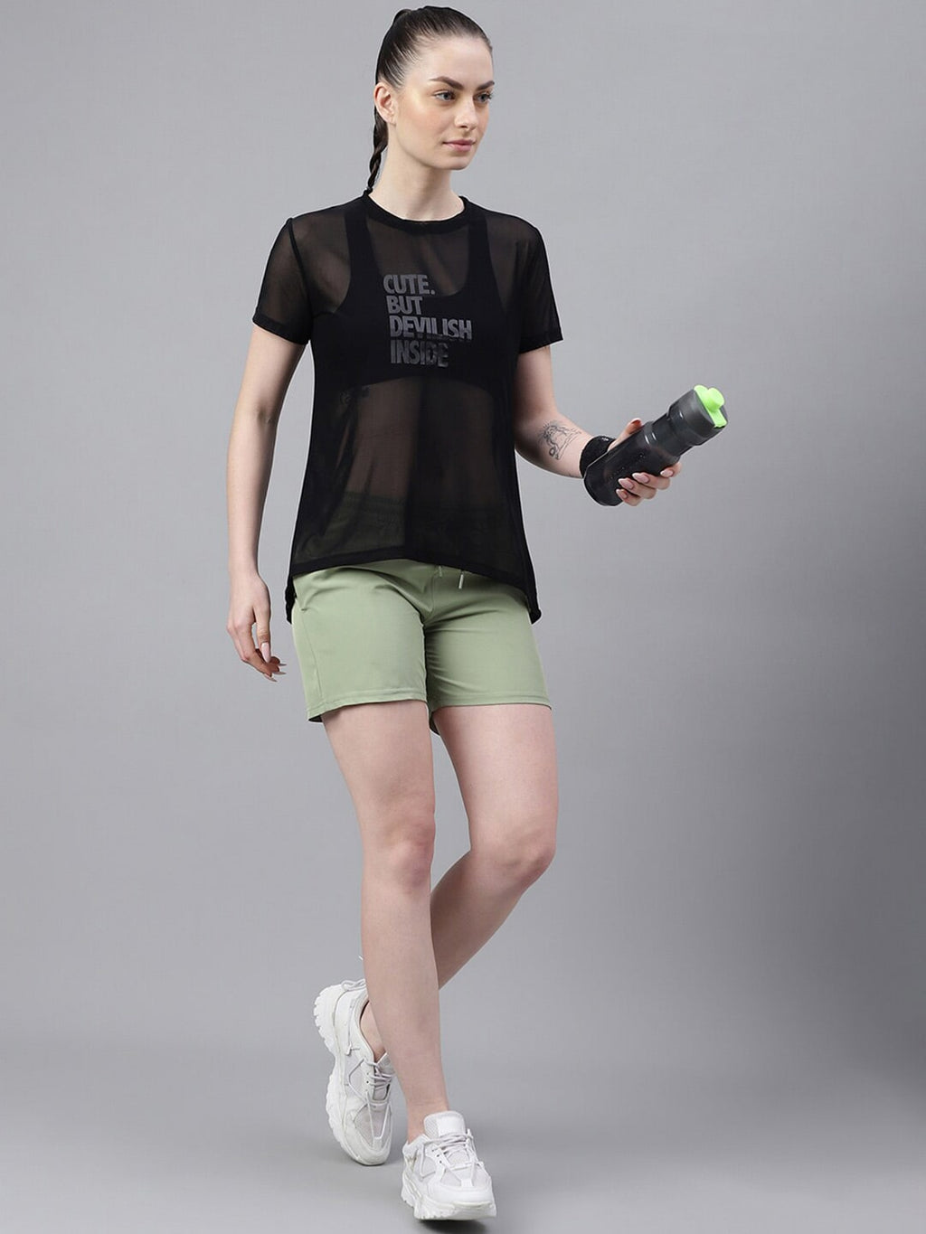 MKH Typography Printed Round Neck Short Sleeves Dri-FIT Relaxed Fit T-shirt