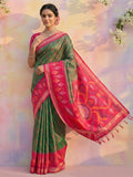 Shree Shyam Fashion Mehndi Soft Silk Saree