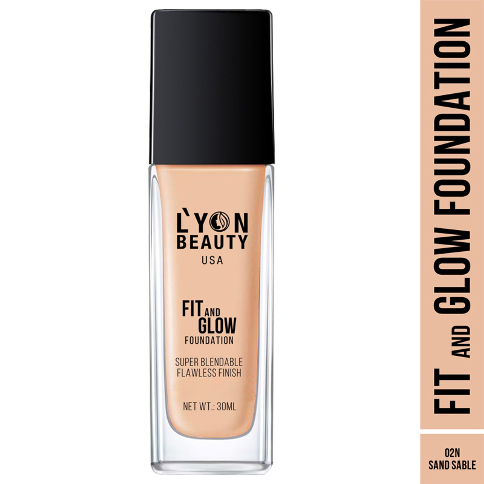 Lyon Beauty Fit & Glow Foundation - Sand Sable 02