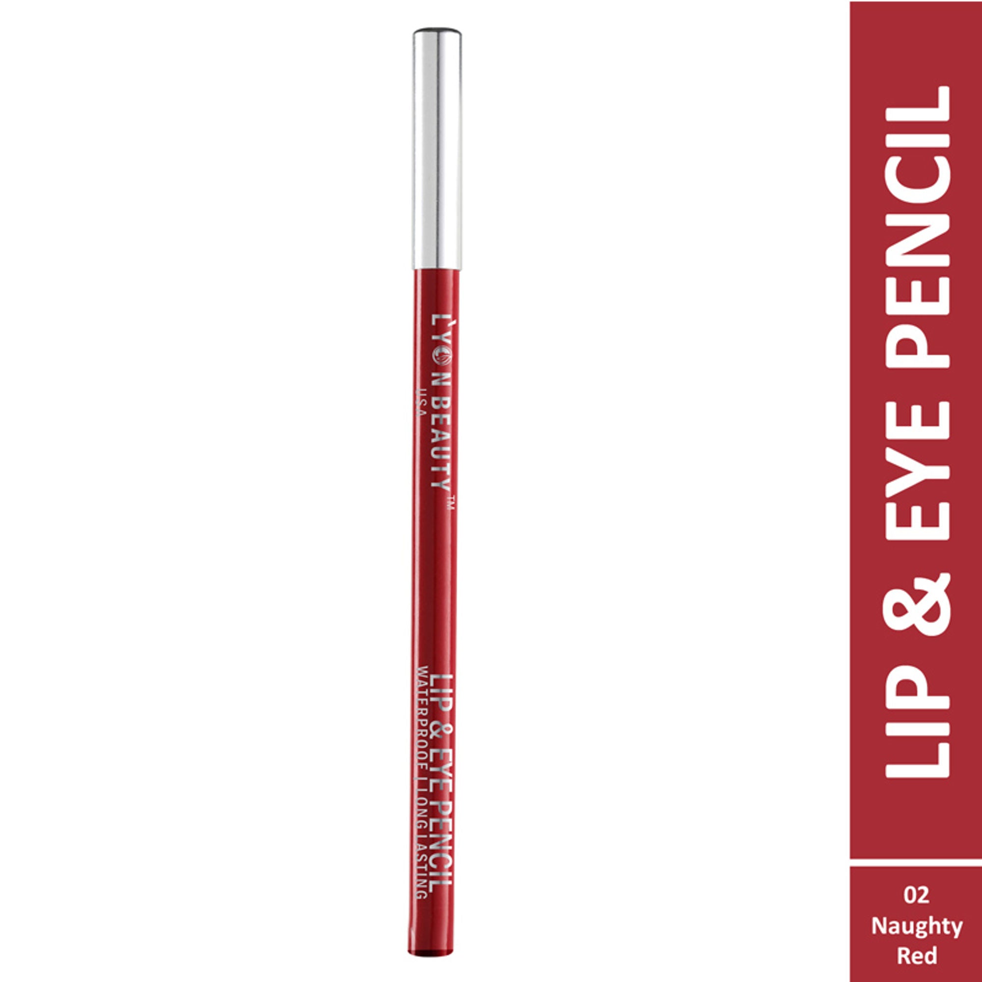 Lyon Beauty Lip & Eye Pencil - Naughty Red 02