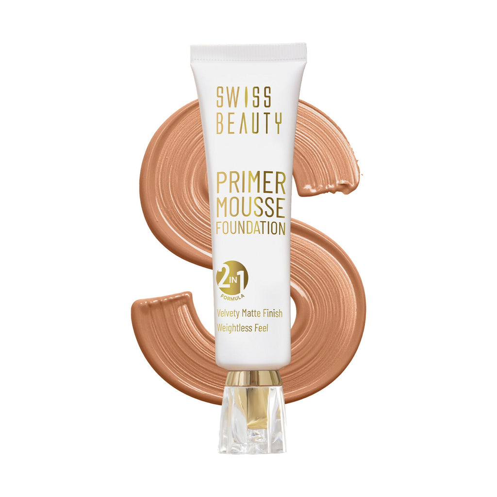 Swiss Beauty Primer Mousse Foundation - 08 Coffee Cream