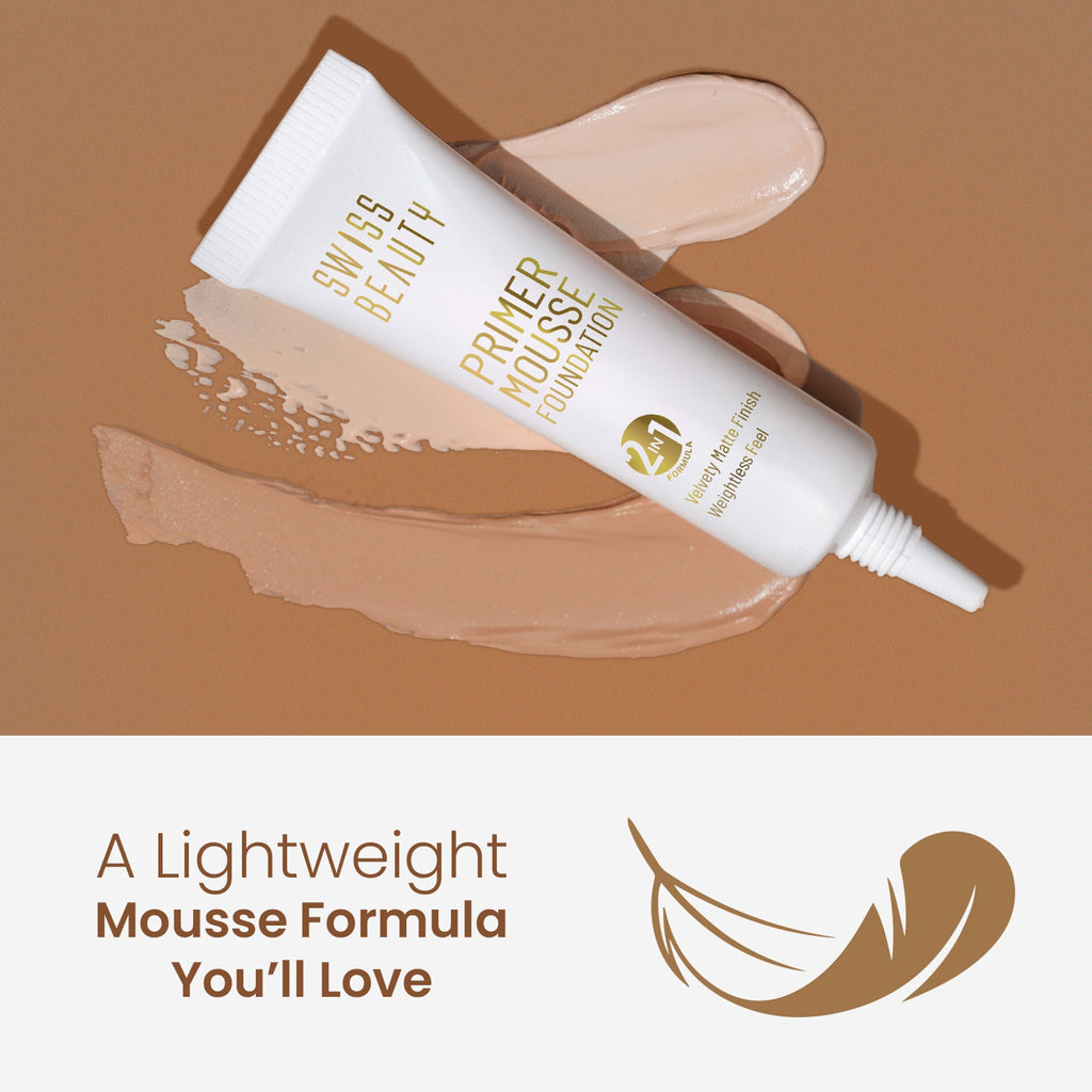 Swiss Beauty Primer Mousse Foundation - 08 Coffee Cream