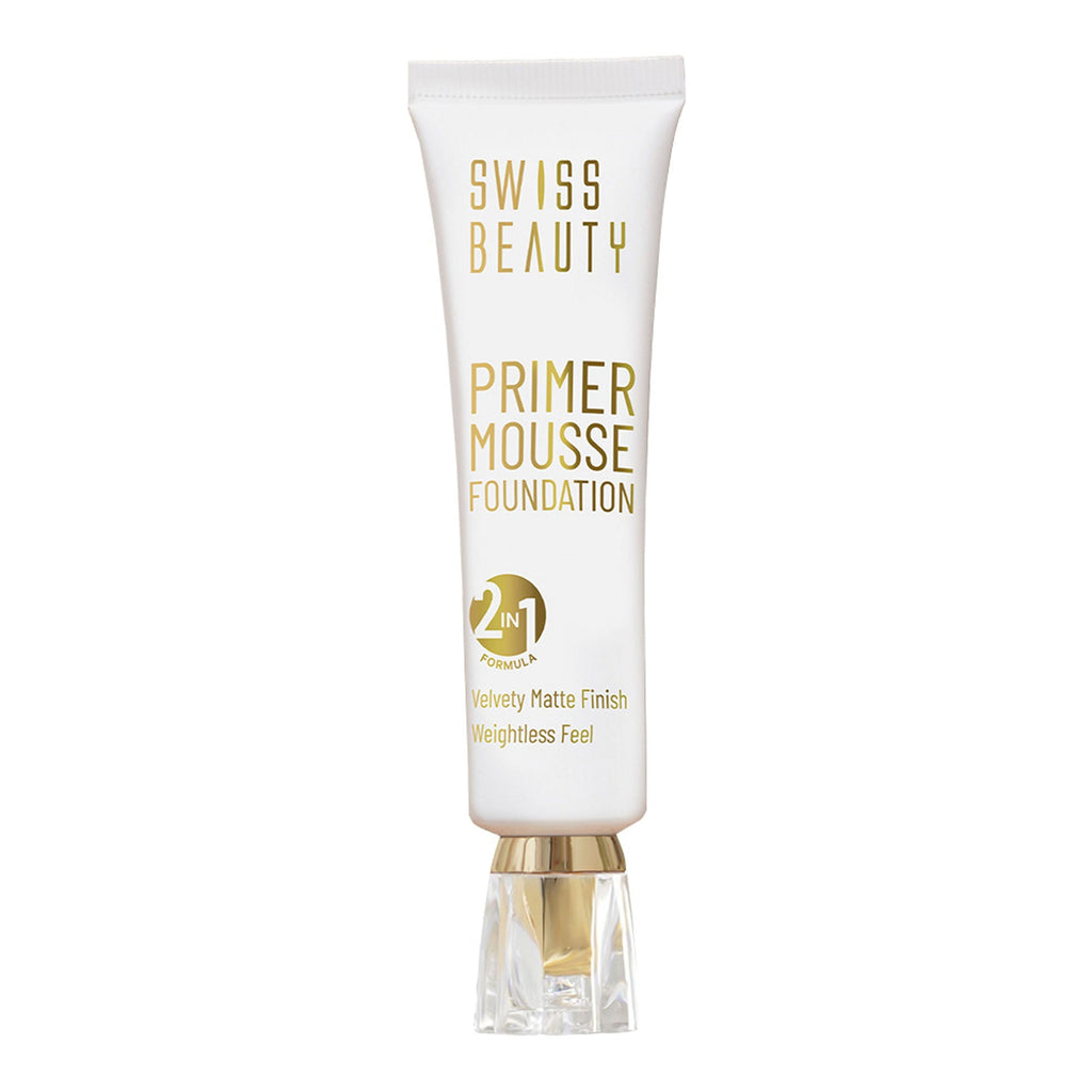 Swiss Beauty Primer Mousse Foundation - 09 Light Almond