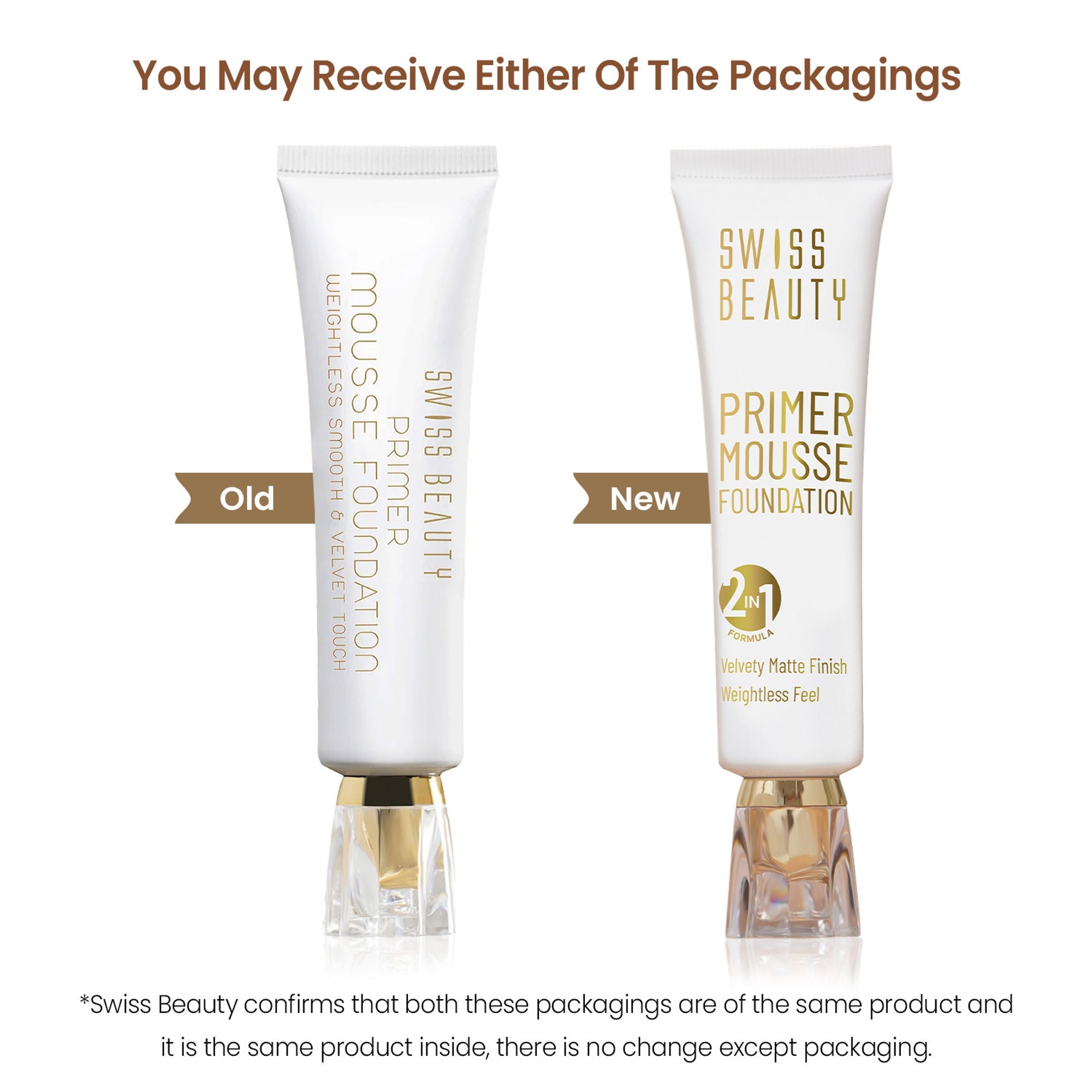 Swiss Beauty Primer Mousse Foundation - 10 Caramel Roast