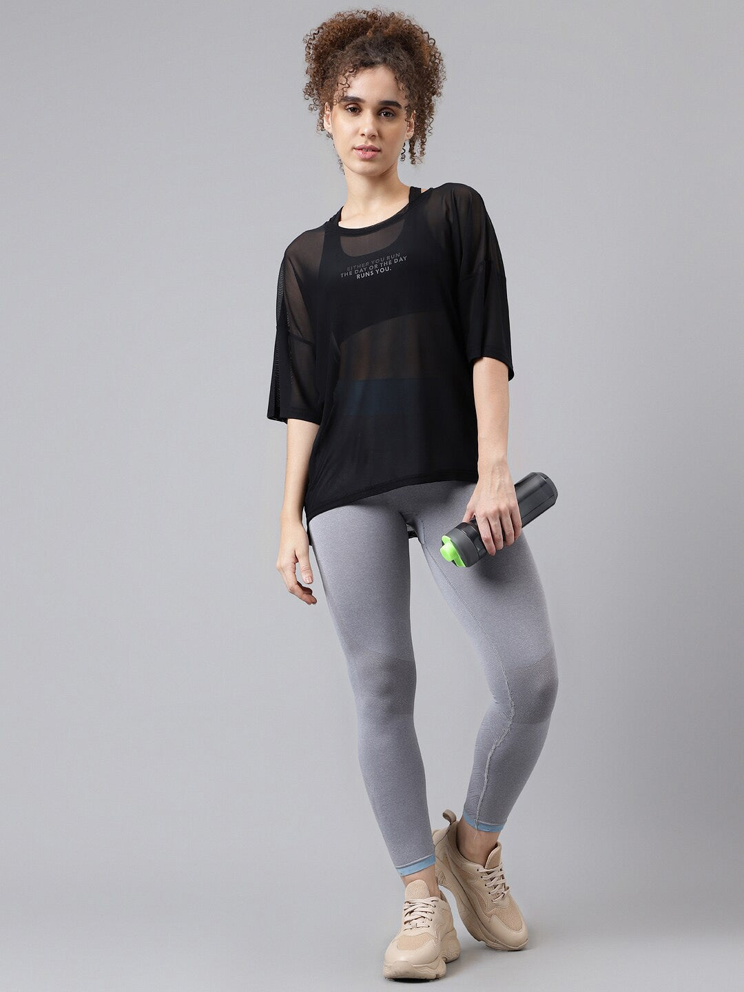 MKH Typography Printed Dri-FIT Relaxed Fit Sports T-shirt