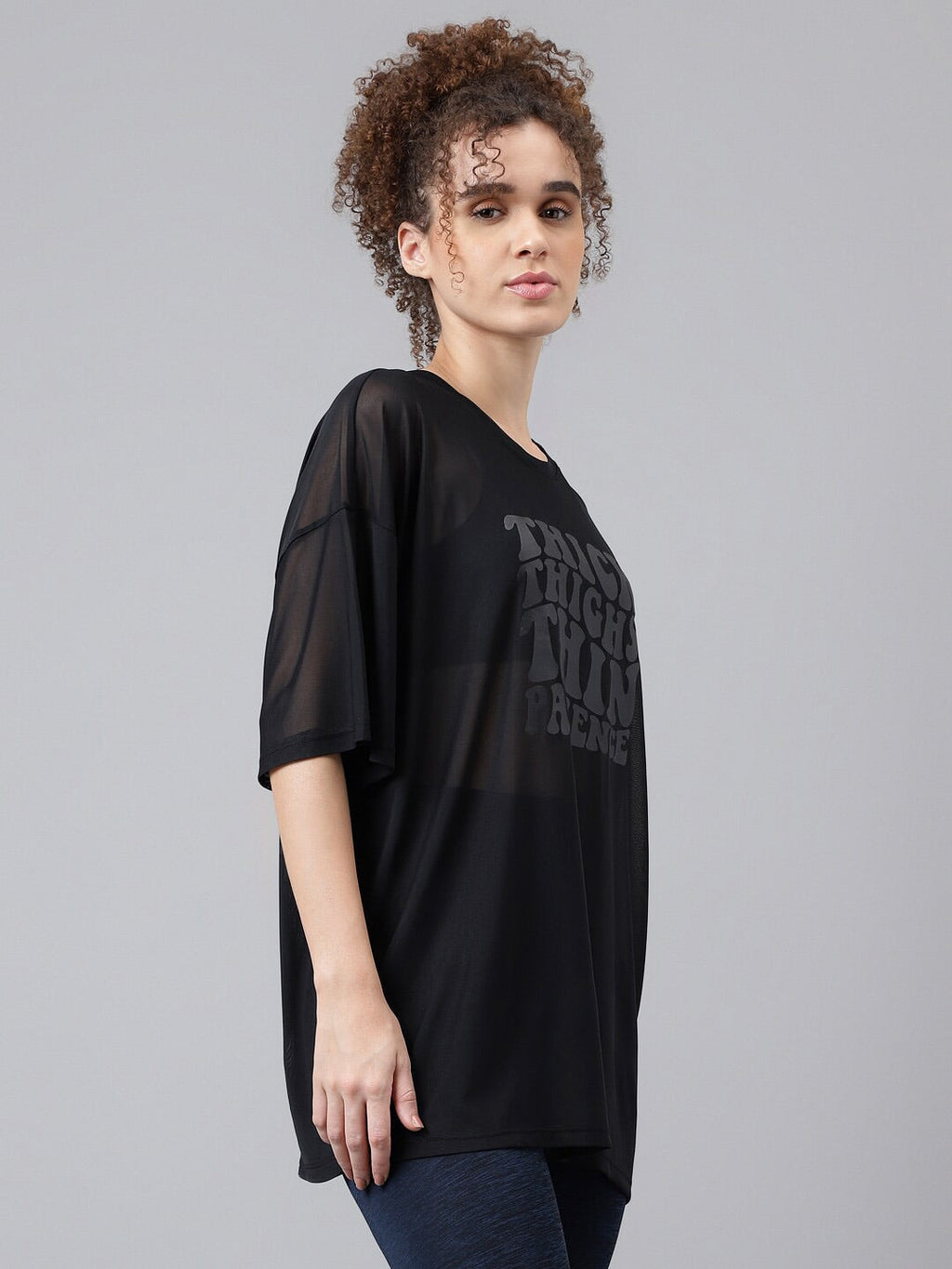 MKH Typography Printed Dri-FIT Relaxed Fit Sports T-shirt