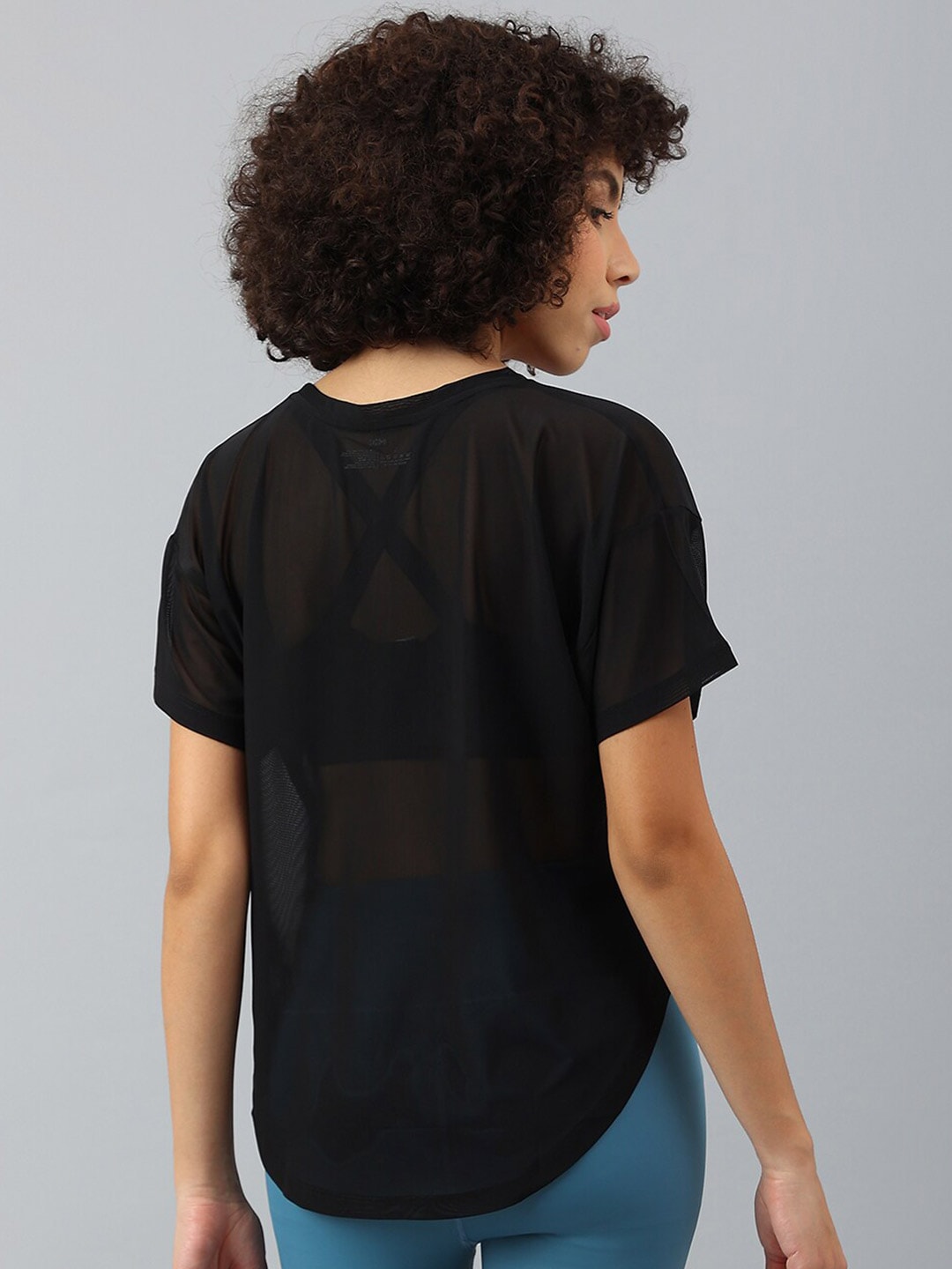 MKH Women Drop-Shoulder Sleeves Dri-FIT Sports T-shirt