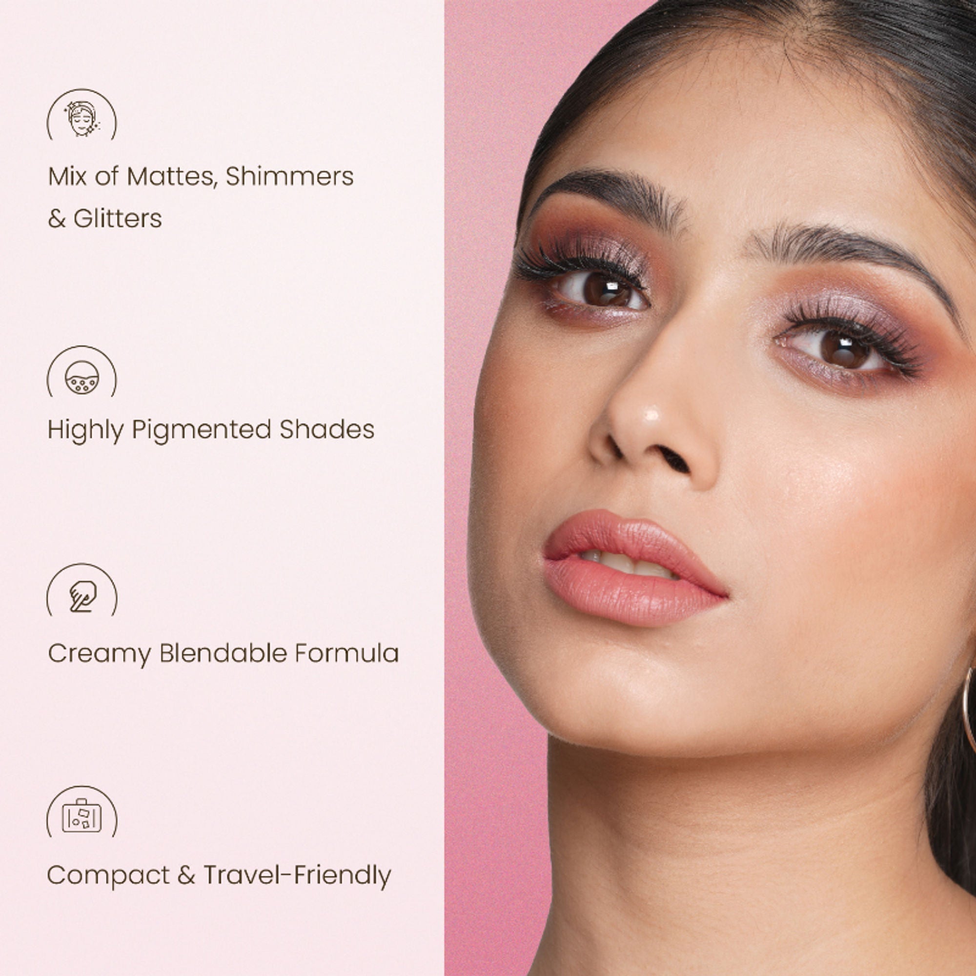 Swiss Beauty Lustre Eyeshadow Palette - 2 Nude Addict