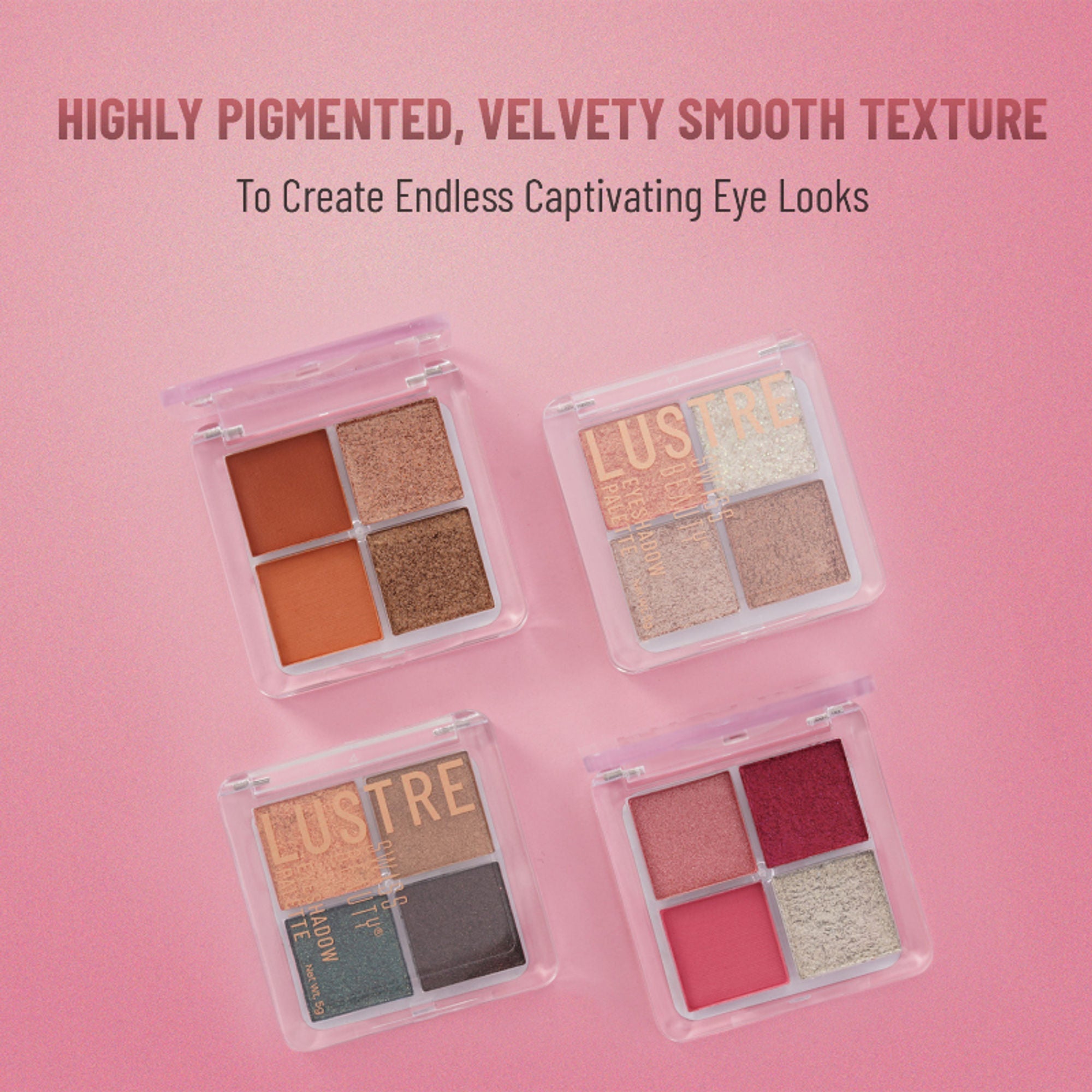Swiss Beauty Lustre Eyeshadow Palette - 3 Party All Night