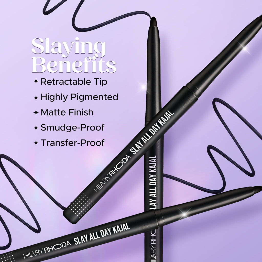 Hilary Rhoda Slay All Day Matte Kajal - Black