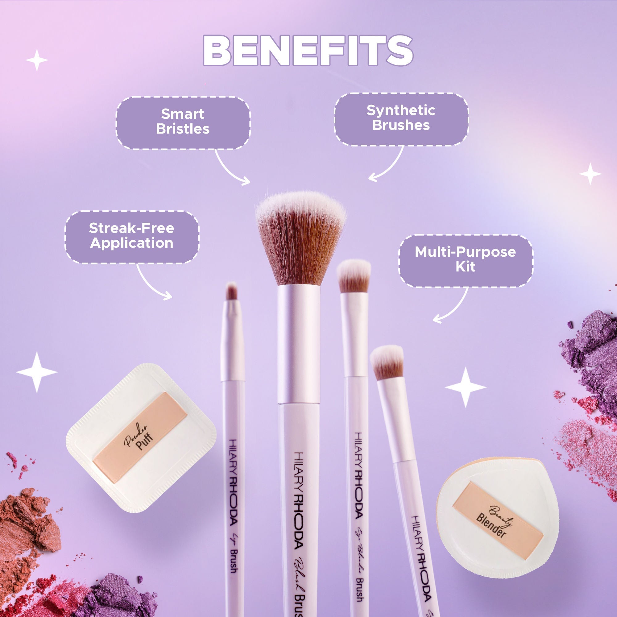 Hilary Rhoda Play N Blend Brush Set For Makeup