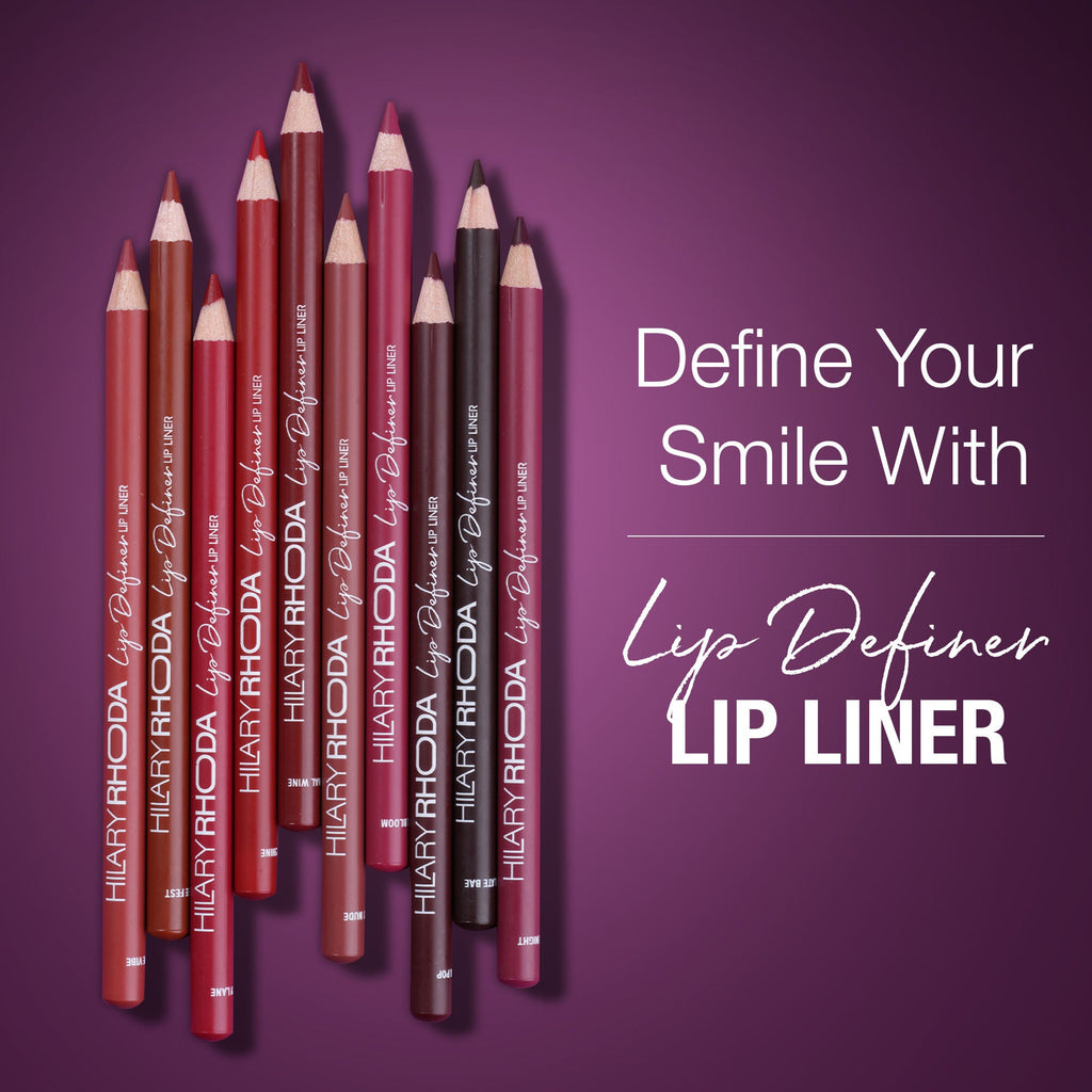 Hilary Rhoda Lip Definer Matte Lip Liner - Set Of 10